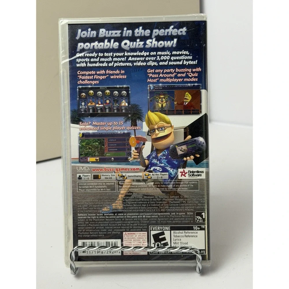 Buzz Master Quiz (Sony PSP, 2008) Brand New Sealed In Box